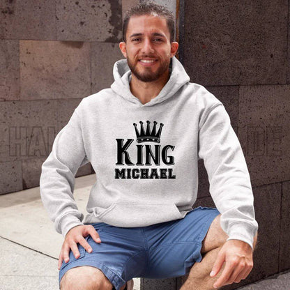 KING + WUNSCHNAME • Unisex Premium Hoodie XS-5XL aus Bio-Baumwolle für Damen & Herren • Exklusivdesign • personalisiert