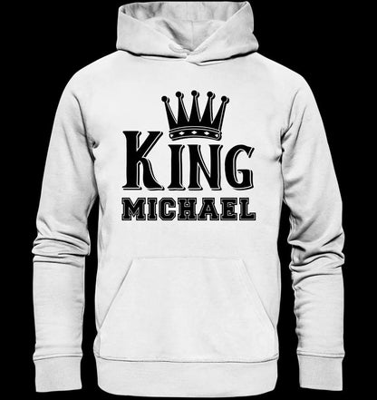 KING + WUNSCHNAME • Unisex Premium Hoodie XS-5XL aus Bio-Baumwolle für Damen & Herren • Exklusivdesign • personalisiert