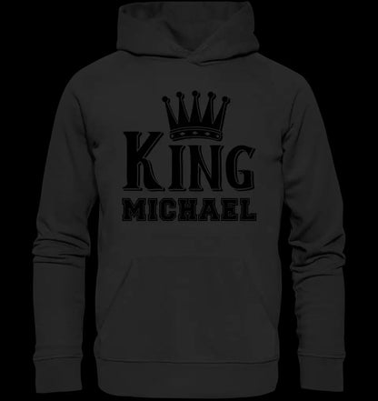 KING + WUNSCHNAME • Unisex Premium Hoodie XS-5XL aus Bio-Baumwolle für Damen & Herren • Exklusivdesign • personalisiert