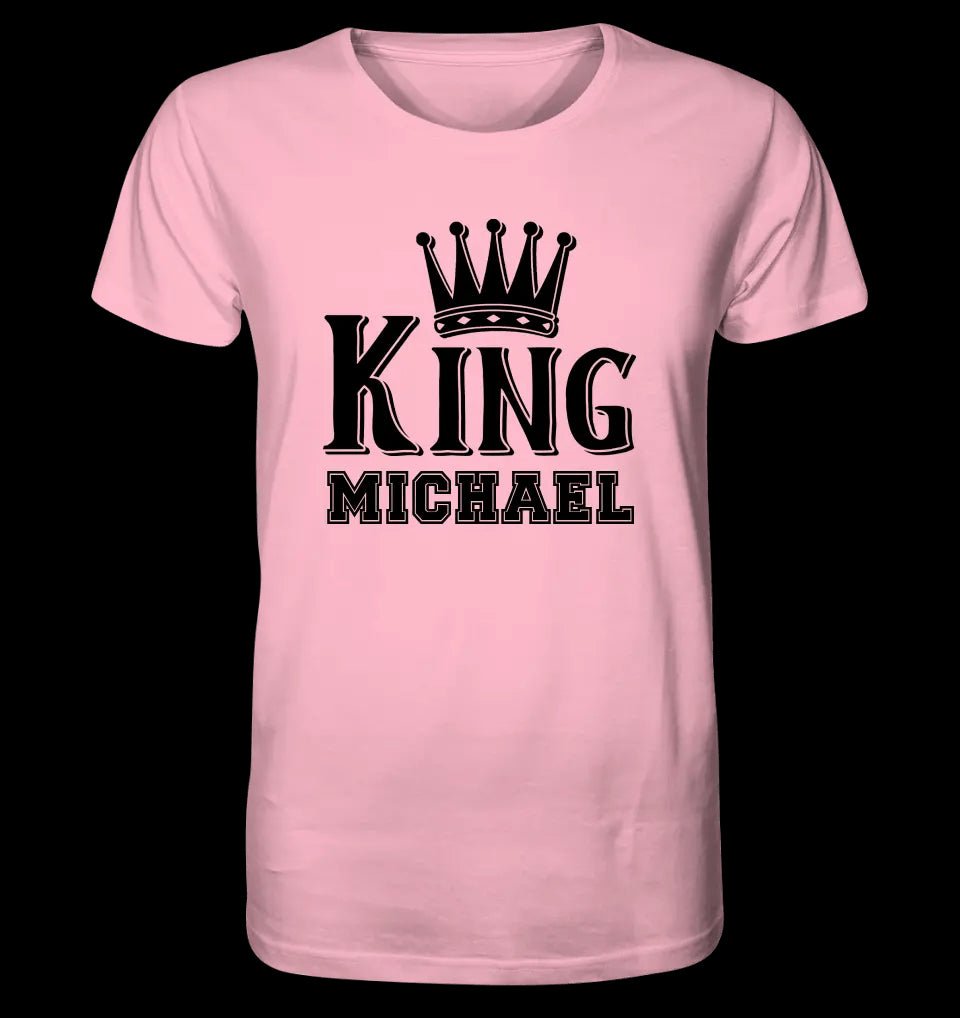 KING + WUNSCHNAME • Unisex Premium T-Shirt XS-5XL aus Bio-Baumwolle für Damen & Herren • Exklusivdesign • personalisiert