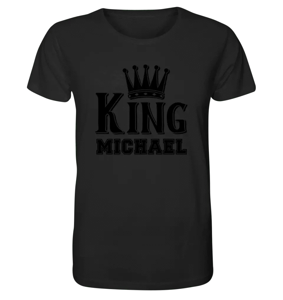 KING + WUNSCHNAME • Unisex Premium T-Shirt XS-5XL aus Bio-Baumwolle für Damen & Herren • Exklusivdesign • personalisiert