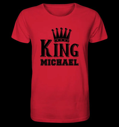 KING + WUNSCHNAME • Unisex Premium T-Shirt XS-5XL aus Bio-Baumwolle für Damen & Herren • Exklusivdesign • personalisiert