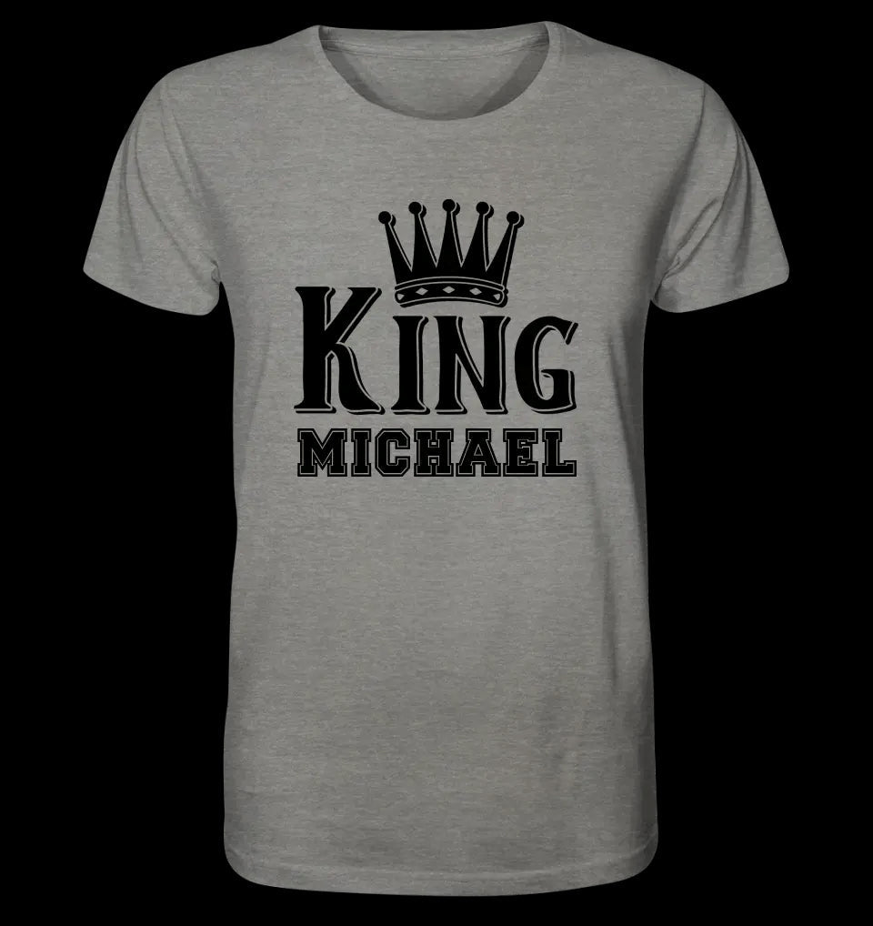 KING + WUNSCHNAME • Unisex Premium T-Shirt XS-5XL aus Bio-Baumwolle für Damen & Herren • Exklusivdesign • personalisiert