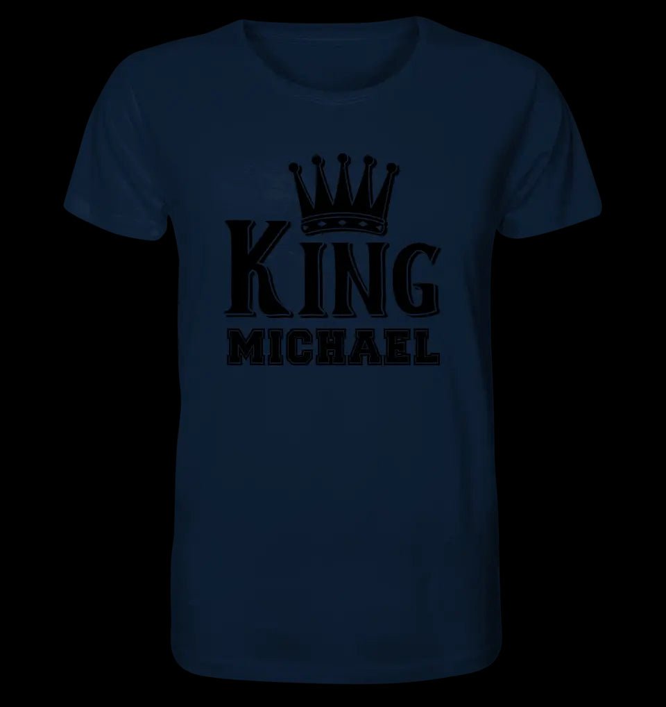 KING + WUNSCHNAME • Unisex Premium T-Shirt XS-5XL aus Bio-Baumwolle für Damen & Herren • Exklusivdesign • personalisiert