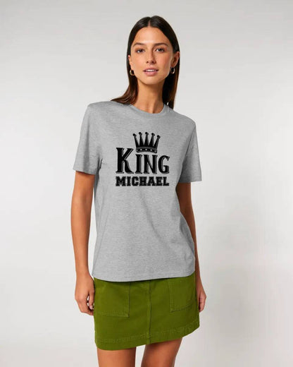 KING + WUNSCHNAME • Unisex Premium T-Shirt XS-5XL aus Bio-Baumwolle für Damen & Herren • Exklusivdesign • personalisiert