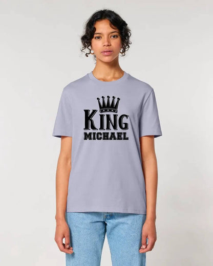 KING + WUNSCHNAME • Unisex Premium T-Shirt XS-5XL aus Bio-Baumwolle für Damen & Herren • Exklusivdesign • personalisiert