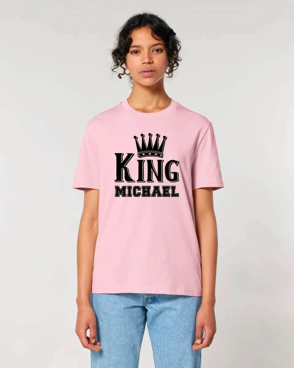 KING + WUNSCHNAME • Unisex Premium T-Shirt XS-5XL aus Bio-Baumwolle für Damen & Herren • Exklusivdesign • personalisiert