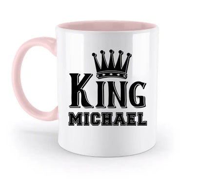 KING + WUNSCHNAME • zweifarbige Tasse • Exklusivdesign • personalisiert