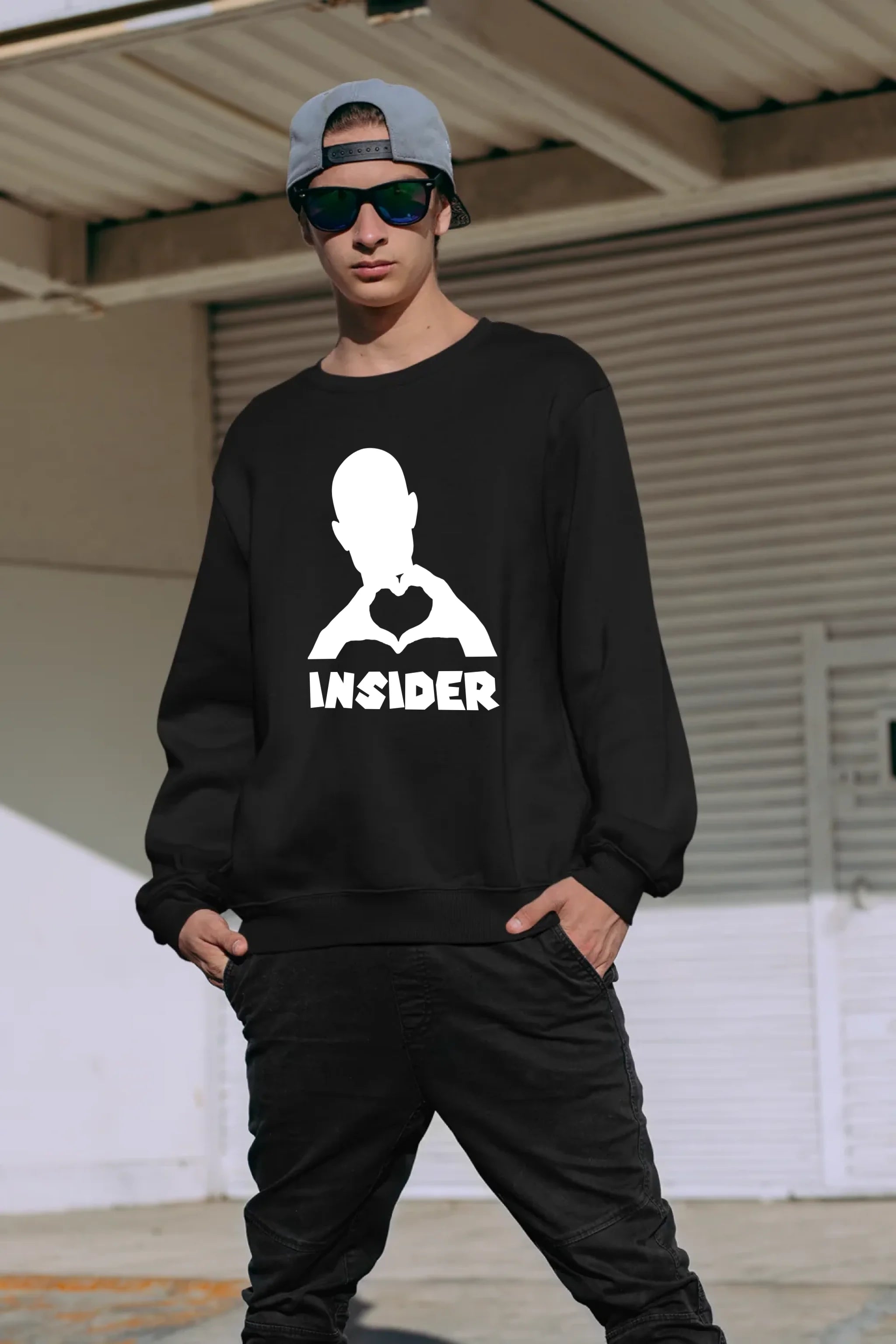 Keine Frage, ich liebe Dich auch! • Insider White • Unisex Sweatshirt Bio-Baumwolle in 4 Farben XS-3XL • personalisiert