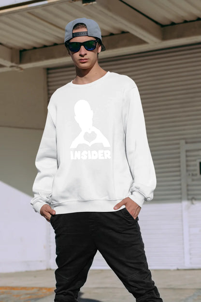 Keine Frage, ich liebe Dich auch! • Insider White • Unisex Sweatshirt Bio-Baumwolle in 4 Farben XS-3XL • personalisiert