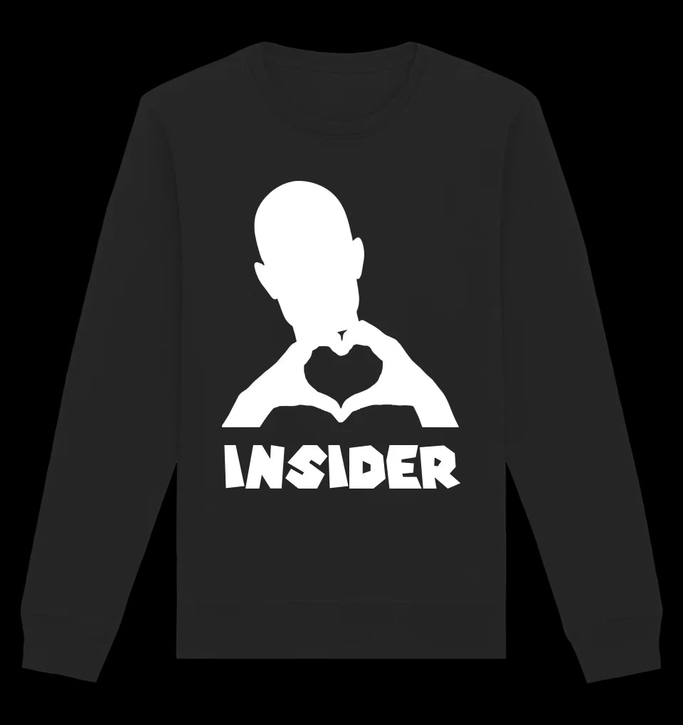 Keine Frage, ich liebe Dich auch! • Insider White • Unisex Sweatshirt Bio-Baumwolle in 4 Farben XS-3XL • personalisiert