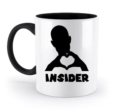 Keine Frage, ich liebe Dich auch! • Insider • personalisierter Text • zweifarbige Tasse 330ml mit farbigem Innendruck spülmaschinengeeignet