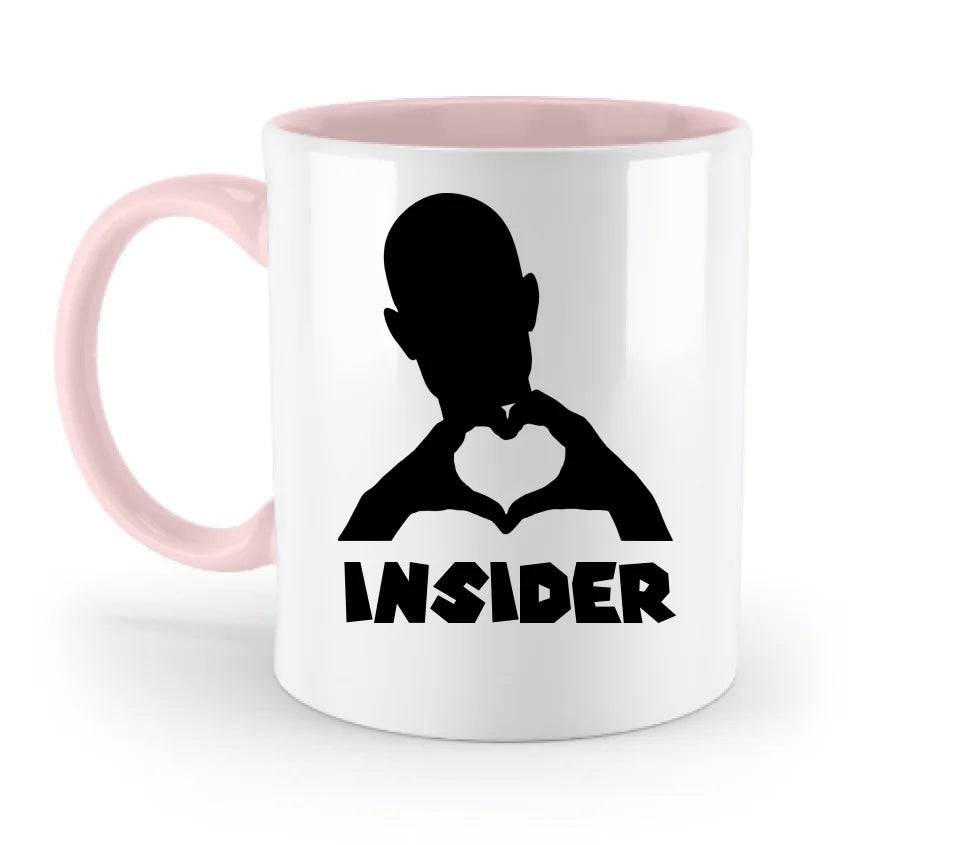 Keine Frage, ich liebe Dich auch! • Insider • personalisierter Text • zweifarbige Tasse 330ml mit farbigem Innendruck spülmaschinengeeignet