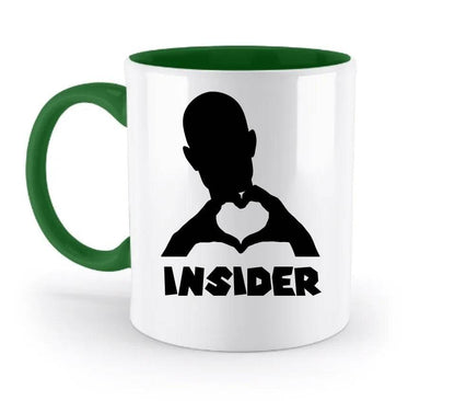 Keine Frage, ich liebe Dich auch! • Insider • personalisierter Text • zweifarbige Tasse 330ml mit farbigem Innendruck spülmaschinengeeignet