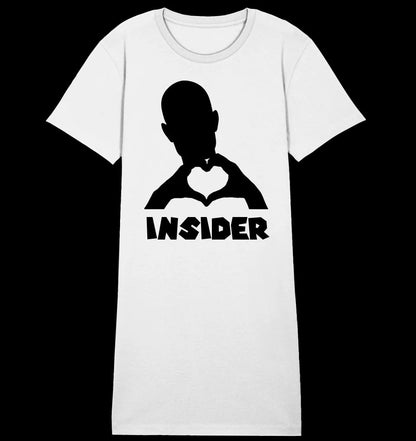 Keine Frage, ich liebe Dich auch! • Insider • personalisierter Text • Ladies Premium T-Shirt Kleid aus Bio-Baumwolle S-2XL • Exklusivdesign • personalisiert