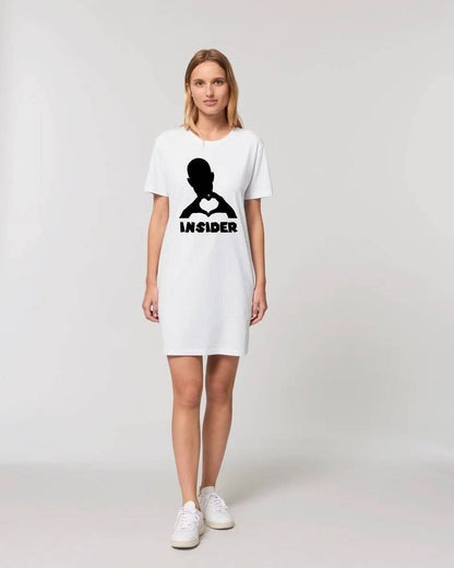 Keine Frage, ich liebe Dich auch! • Insider • personalisierter Text • Ladies Premium T-Shirt Kleid aus Bio-Baumwolle S-2XL • Exklusivdesign • personalisiert