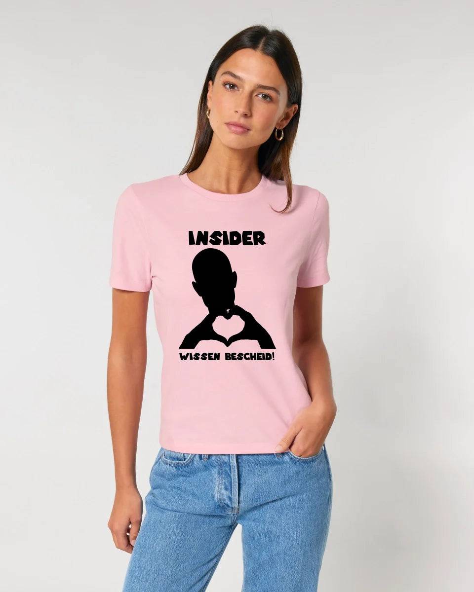 Keine Frage, ich liebe Dich auch! • personalisierbarer / personalisierter Text • Ladies Premium T-Shirt XS-2XL aus Bio-Baumwolle für Damen • Exklusivdesign • personalisiert • Motivauswahl • personalisierbar