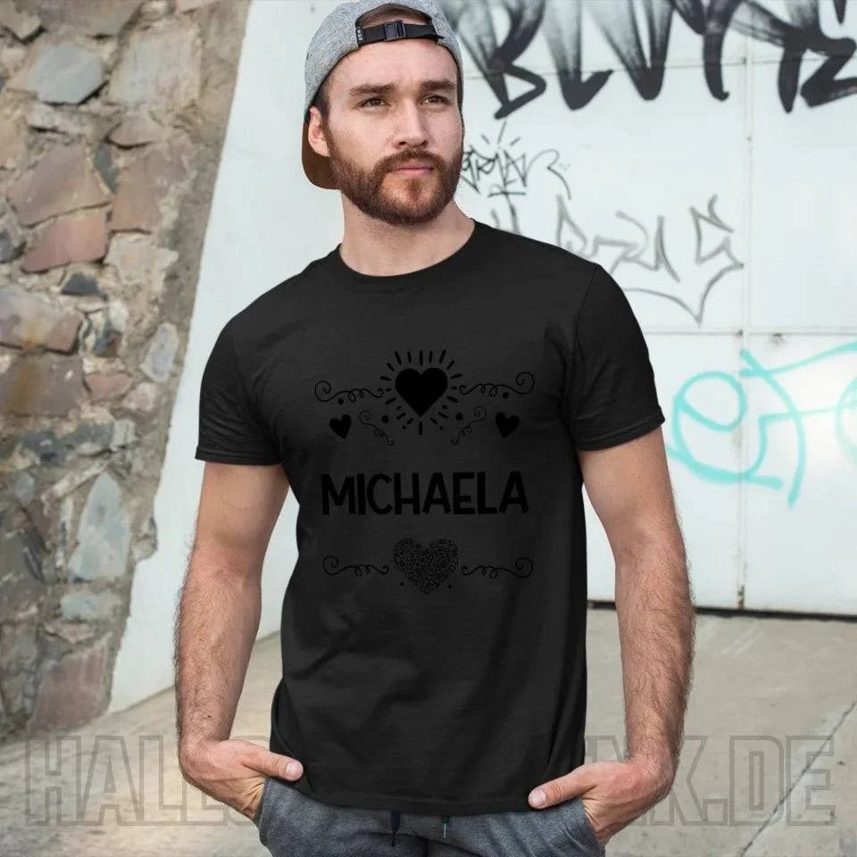 LOVE DESIGN 2 personaliserbar - Unisex Premium T-Shirt XS-5XL aus Bio-Baumwolle für Damen & Herren