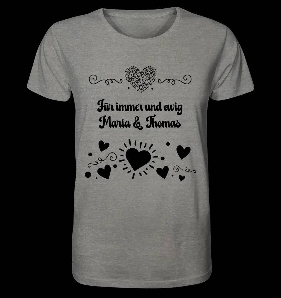 LOVE DESIGN 3 personalisierbar - Unisex Premium T-Shirt XS-5XL aus Bio-Baumwolle für Damen & Herren