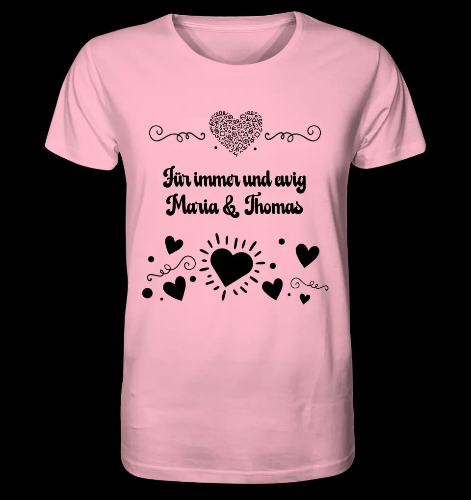 LOVE DESIGN 3 personalisierbar - Unisex Premium T-Shirt XS-5XL aus Bio-Baumwolle für Damen & Herren