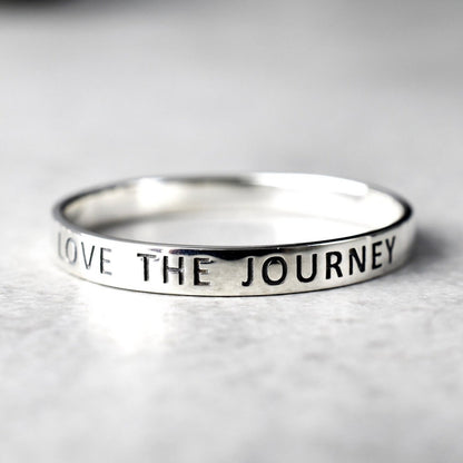 LOVE THE JOURNEY 925 Sterling Silber Ring unisex - RG925-55