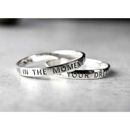 LOVE THE JOURNEY 925 Sterling Silber Ring unisex - RG925-55