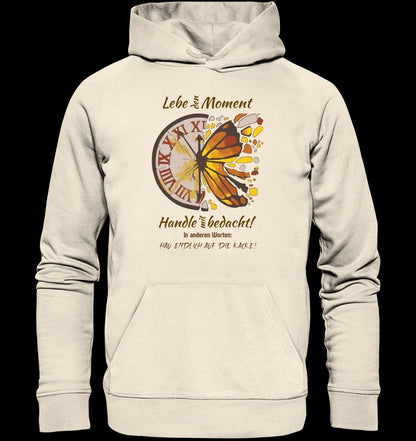 Lebe den Moment • Unisex Premium Hoodie XS-5XL aus Bio-Baumwolle für Damen & Herren • Exklusivdesign • personalisiert