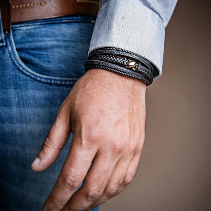 Lederarmband "Flake"