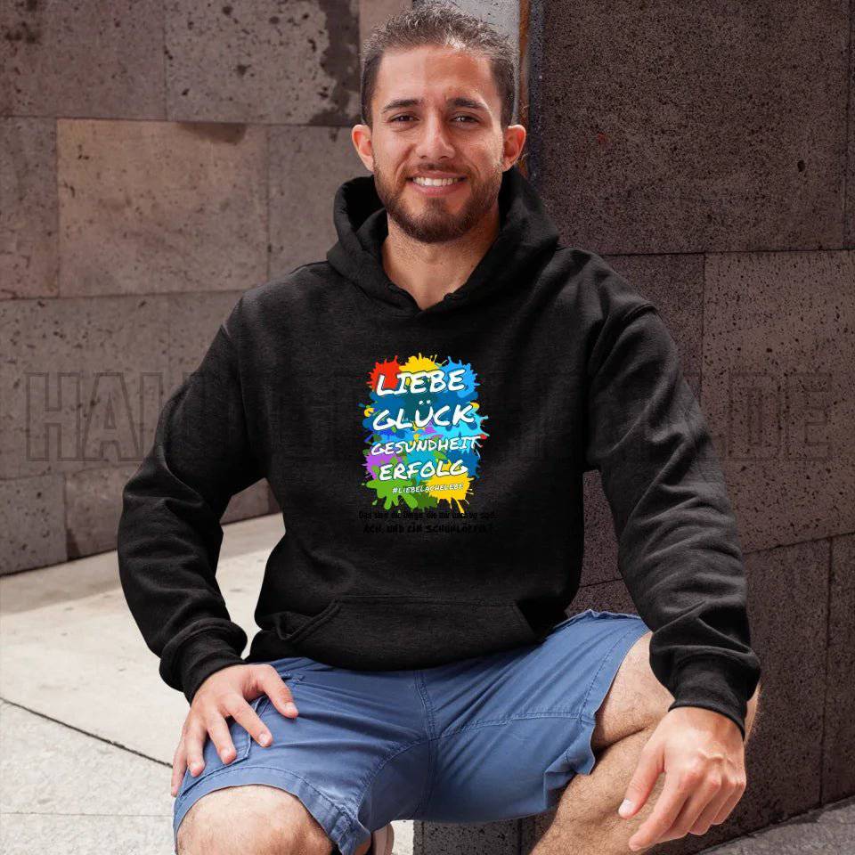 Liebe Glück Gesundheit Erfolg • Unisex Premium Hoodie XS-5XL aus Bio-Baumwolle für Damen & Herren • Exklusivdesign • personalisiert