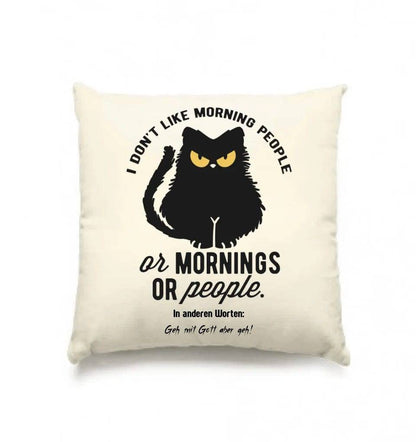 MORNING PEOPLE CAT • Katze • Kissen 40x40 cm • Exklusivdesign • personalisiert