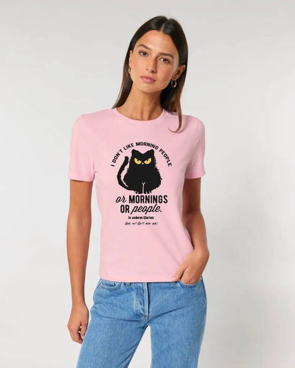 MORNING PEOPLE CAT • Katze • Ladies Premium T-Shirt XS-2XL aus Bio-Baumwolle für Damen • Exklusivdesign • personalisiert