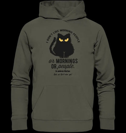 MORNING PEOPLE CAT • Katze • Unisex Premium Hoodie XS-5XL aus Bio-Baumwolle für Damen & Herren • Exklusivdesign • personalisiert