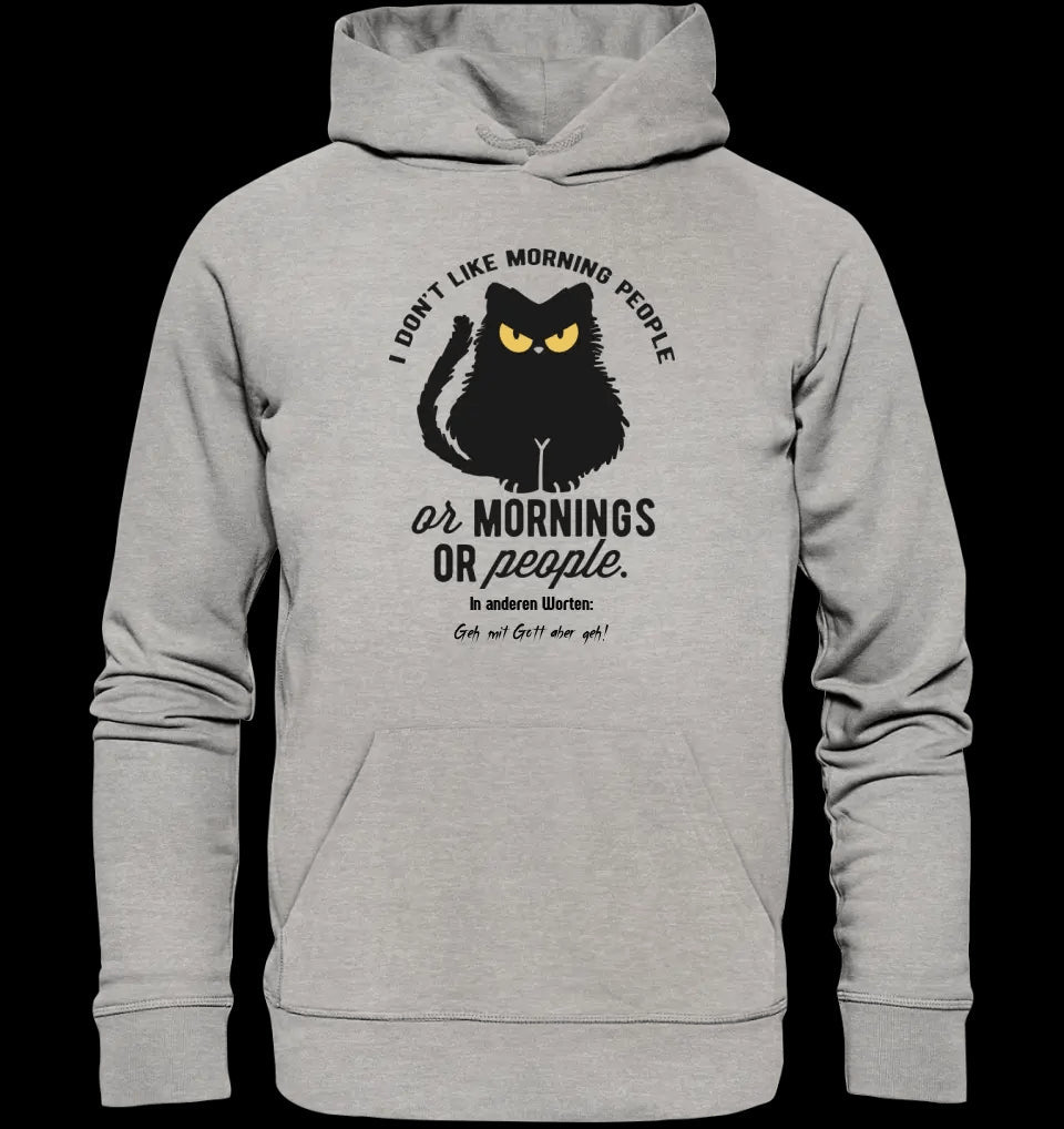 MORNING PEOPLE CAT • Katze • Unisex Premium Hoodie XS-5XL aus Bio-Baumwolle für Damen & Herren • Exklusivdesign • personalisiert