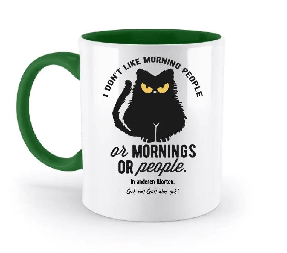 MORNING PEOPLE CAT • Katze • zweifarbige Tasse • Exklusivdesign • personalisiert