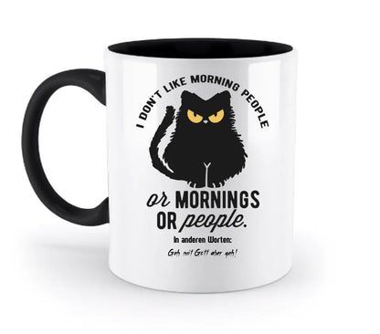 MORNING PEOPLE CAT • Katze • zweifarbige Tasse • Exklusivdesign • personalisiert