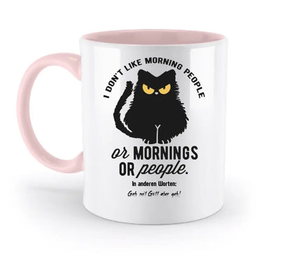 MORNING PEOPLE CAT • Katze • zweifarbige Tasse • Exklusivdesign • personalisiert