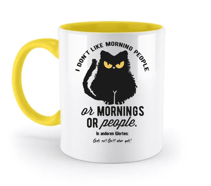 MORNING PEOPLE CAT • Katze • zweifarbige Tasse • Exklusivdesign • personalisiert