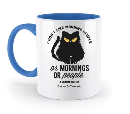 MORNING PEOPLE CAT • Katze • zweifarbige Tasse • Exklusivdesign • personalisiert