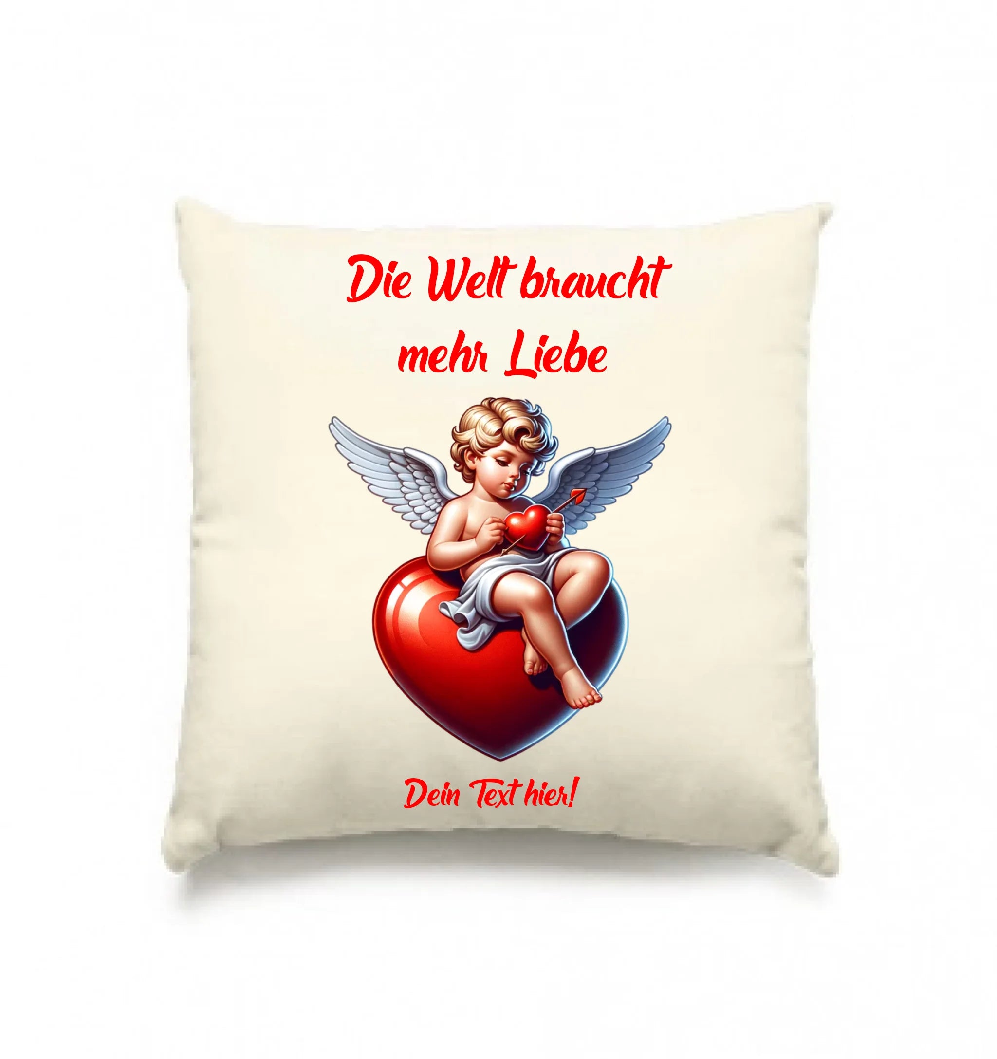 Mehr Liebe • Valentinstag • Kissen 40x40 cm • personalisiert