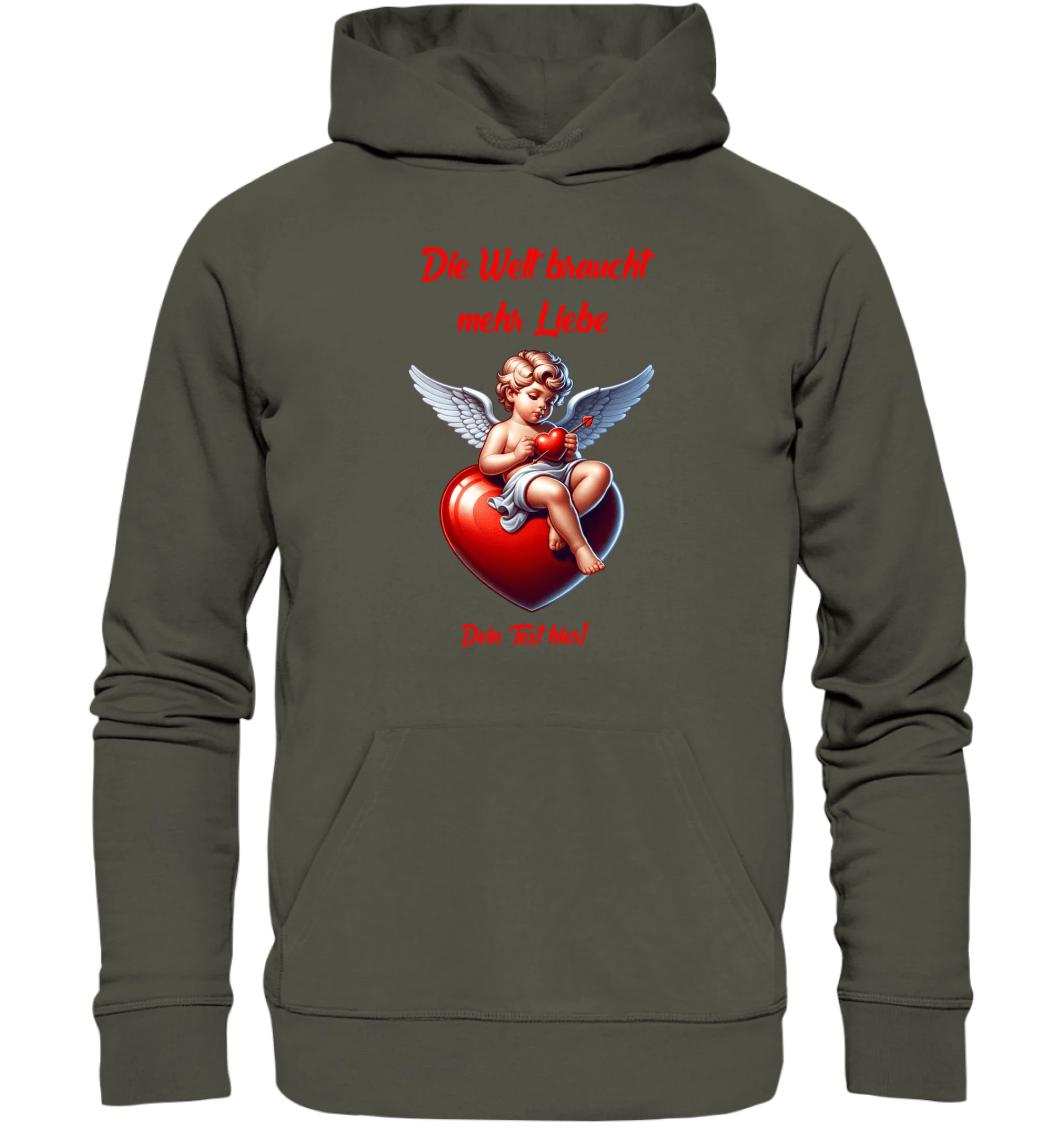 Mehr Liebe • Valentinstag • Unisex Premium Hoodie XS-5XL aus Bio-Baumwolle für Damen & Herren