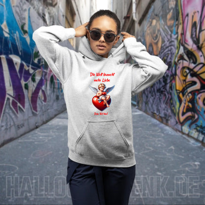 Mehr Liebe • Valentinstag • Unisex Premium Hoodie XS-5XL aus Bio-Baumwolle für Damen & Herren