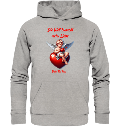 Mehr Liebe • Valentinstag • Unisex Premium Hoodie XS-5XL aus Bio-Baumwolle für Damen & Herren