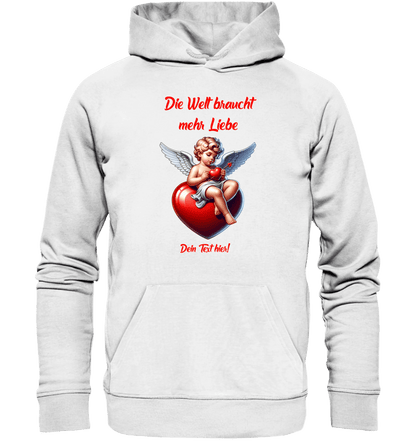 Mehr Liebe • Valentinstag • Unisex Premium Hoodie XS-5XL aus Bio-Baumwolle für Damen & Herren