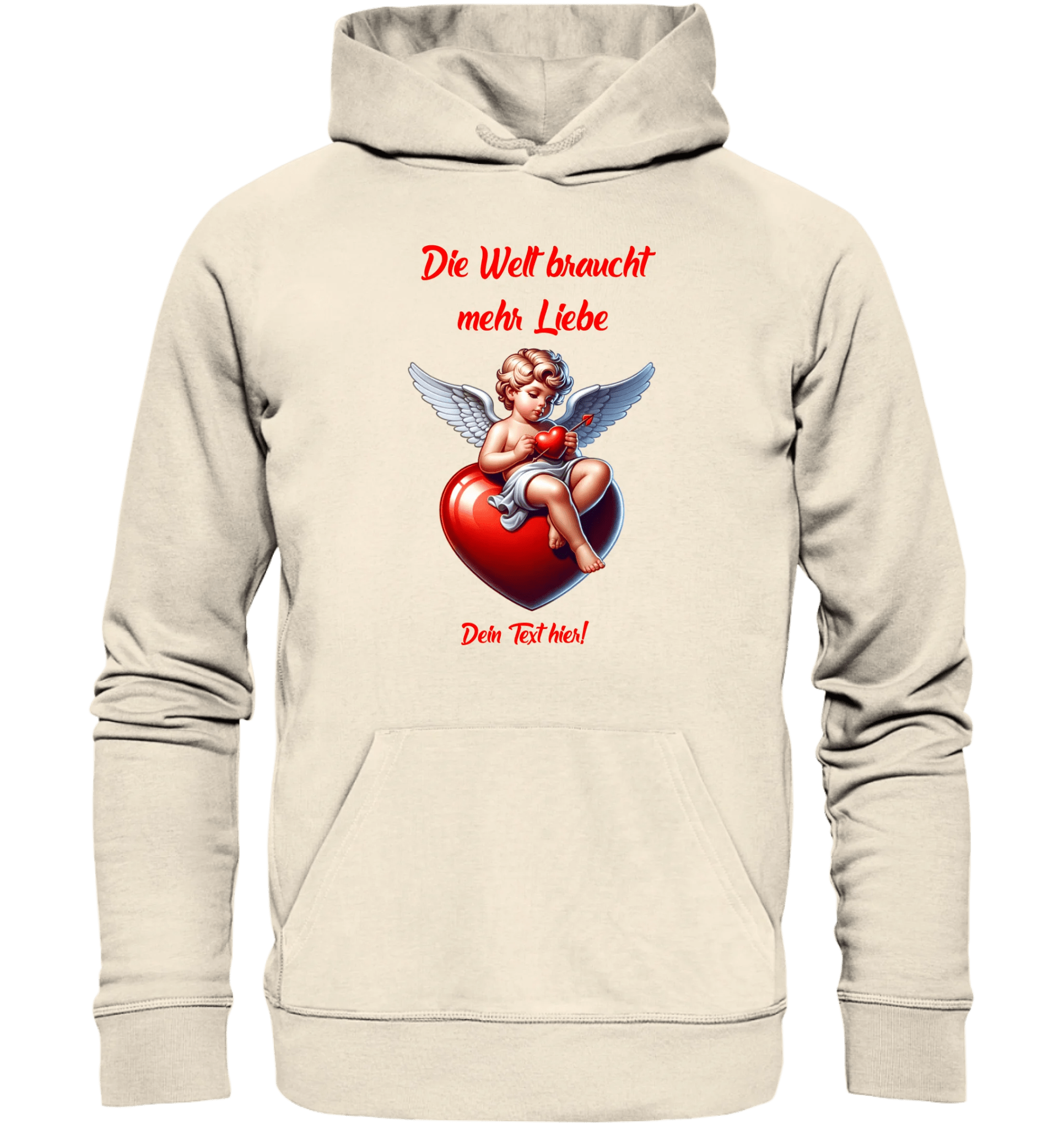 Mehr Liebe • Valentinstag • Unisex Premium Hoodie XS-5XL aus Bio-Baumwolle für Damen & Herren