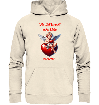 Mehr Liebe • Valentinstag • Unisex Premium Hoodie XS-5XL aus Bio-Baumwolle für Damen & Herren