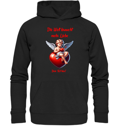 Mehr Liebe • Valentinstag • Unisex Premium Hoodie XS-5XL aus Bio-Baumwolle für Damen & Herren