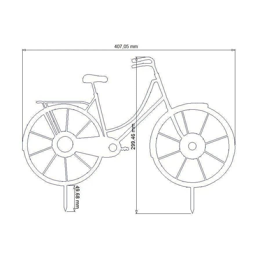 Metalldeko Fahrrad im Edelrost Design | Bike Deko Figur