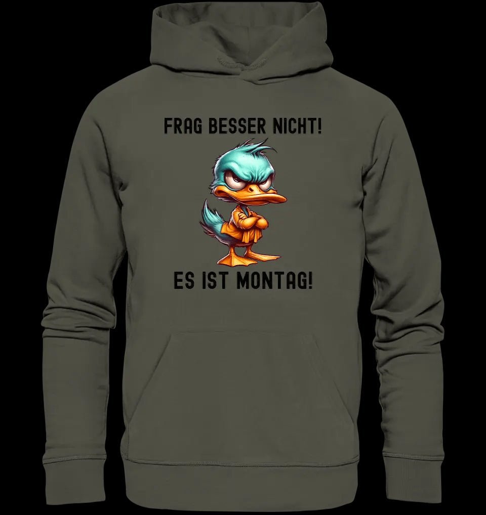 Miese Ente • Passe den Text an • Unisex Premium Hoodie XS-5XL aus Bio-Baumwolle für Damen & Herren • Exklusivdesign • personalisiert