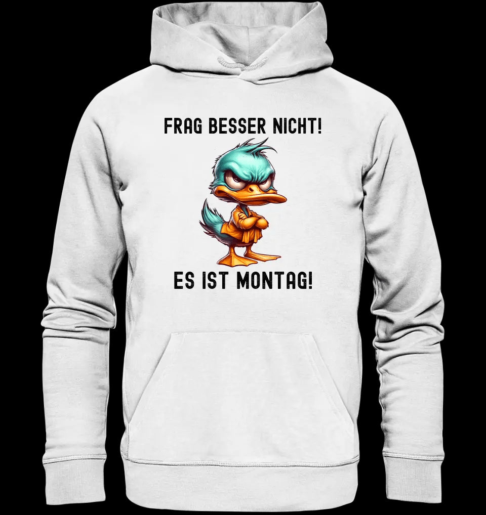 Miese Ente • Passe den Text an • Unisex Premium Hoodie XS-5XL aus Bio-Baumwolle für Damen & Herren • Exklusivdesign • personalisiert