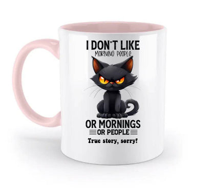 Morning people • Katze • zweifarbige Tasse • Exklusivdesign • personalisiert